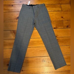 NWT J. Crew Gray Plaid Dress Pants